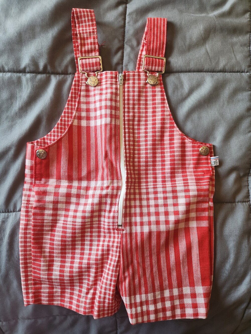 70s Vtg Billy The Kid Red Overalls